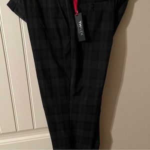 Tommy Hilfiger mens dress pants checkered blue/gray 40X30